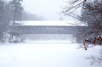 Henniker Bridge in snow